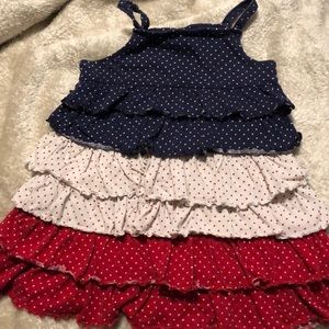 🗽🎆🇺🇸Red White &Blue ruffled dress